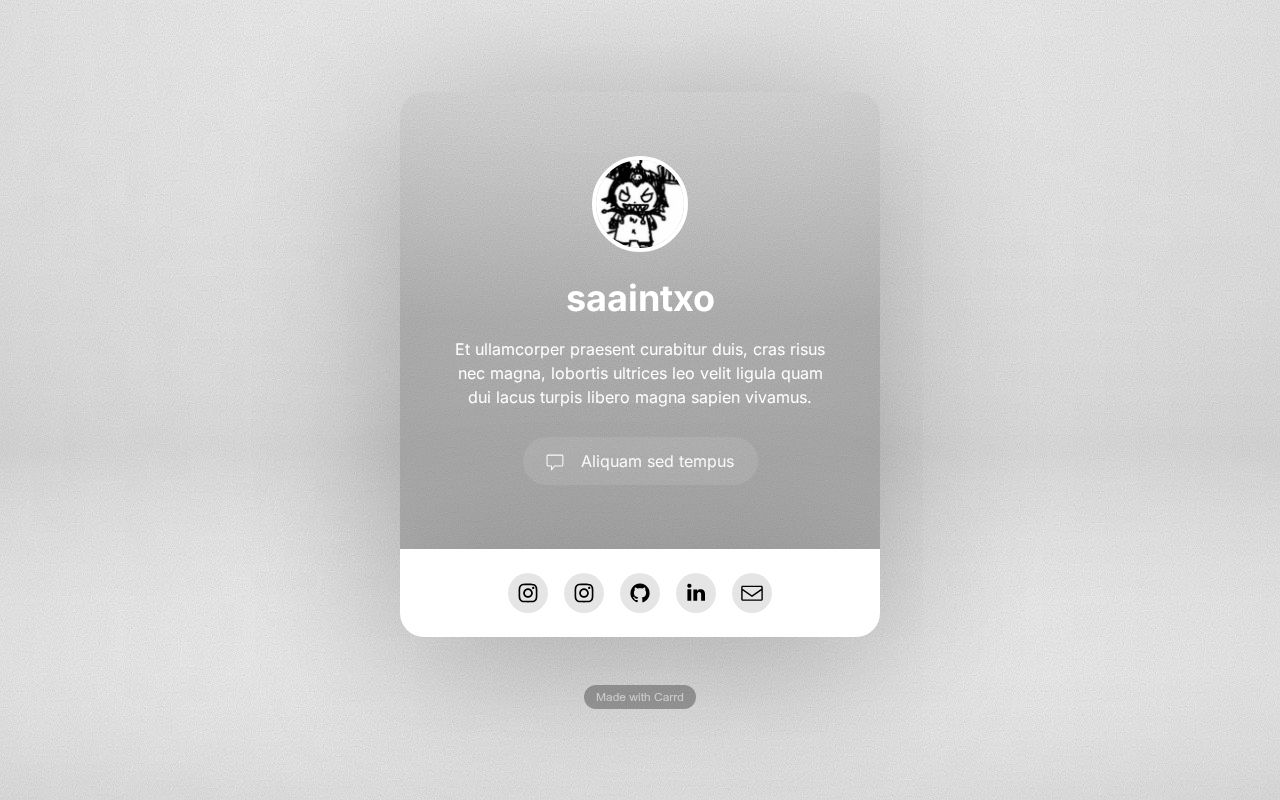 Carrd profile picture for @saaintxo